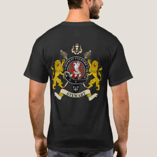 Camiseta Stewart Clan Badge Tartán & Swords