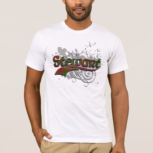 Camiseta Stewart Tartán Grunge (Anverso)