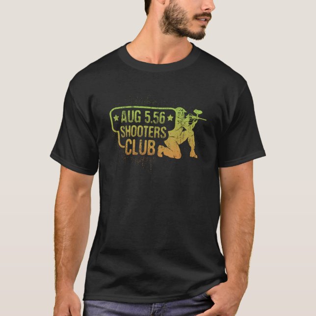 Camiseta Steyr AUG Bullpup Rifle Tee: Shooter austriaco 5.5 (Anverso)