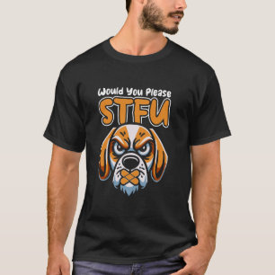 Camiseta Stfu Beagle Dog Breg Mascota - Por Favor, Cállate