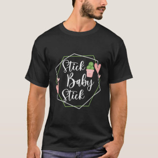 Camiseta Stick Baby Stick Funny Día de Transferencia Ivf Pa