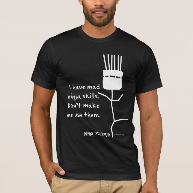 Camiseta Stickman Ninja (Anverso)