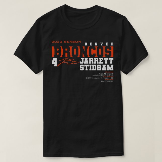 Camiseta Stidham Broncos 2023 (Diseño del anverso)