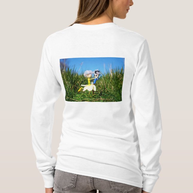 Camiseta Stijldansende Fubby's in Narcissen jurk. (Reverso)