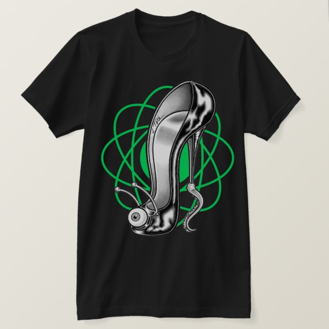 Camiseta Stilettoid™/Green Átomo (Anverso del diseño)