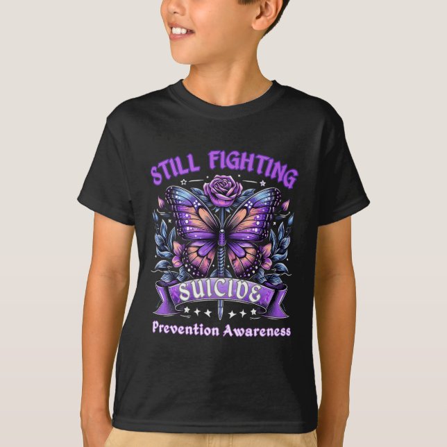 Camiseta Still Fighting Suicide Prevention Awareness Butter (Anverso)