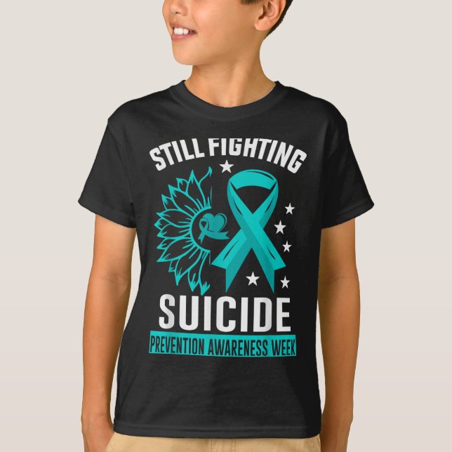 Camiseta Still Fighting Suicide Prevention Awareness Purple (Anverso)