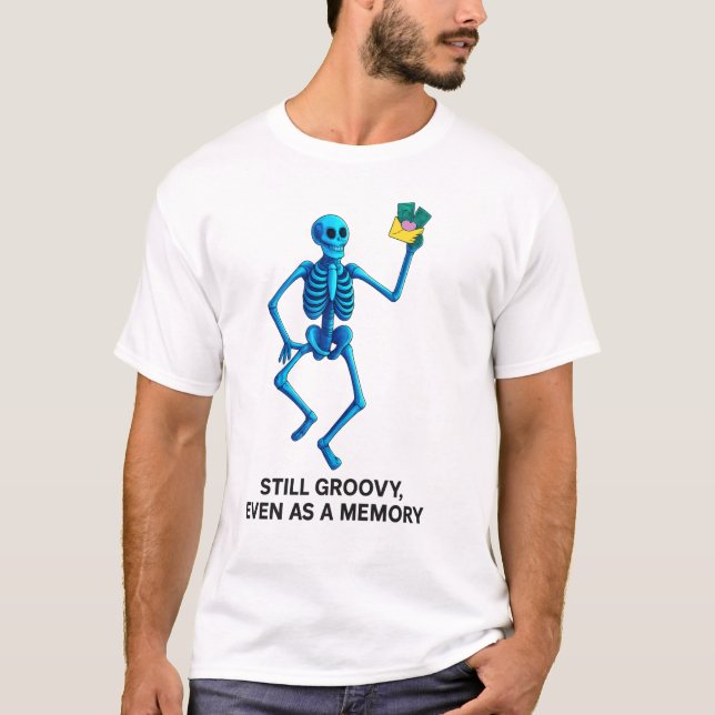 Camiseta Still Groovy, Even as a Memory – Neon Skel T-Shirt (Anverso)