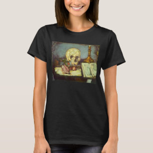 Camiseta Still Life w Skull, Candle, Libro de Paul Cezanne