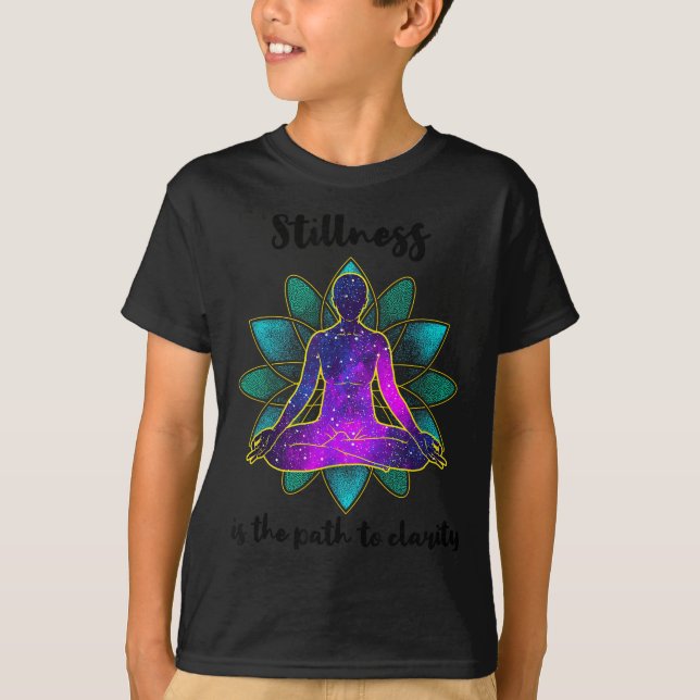 Camiseta Stillness Is The Path To Clarity Gratitude Motivat (Anverso)
