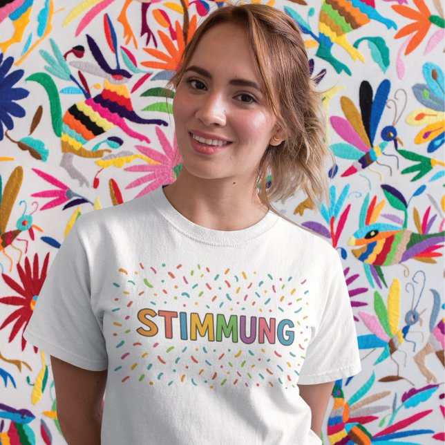 Camiseta Stimmung Farbkonfetti Schriftzug (Subido por el creador)