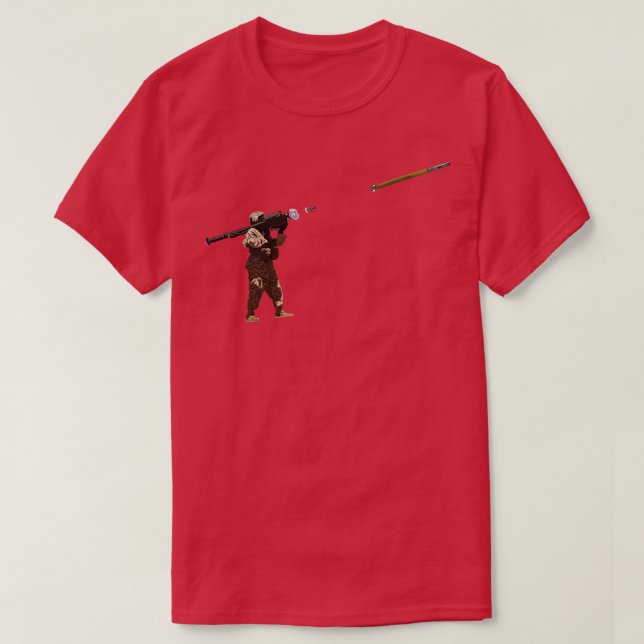 Camiseta Stinger Gunner Disparando Misil (Diseño del anverso)