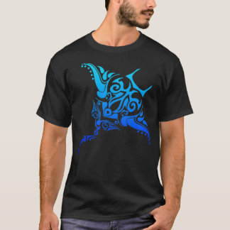 Camiseta Stingray Hawaii Tribal Polinesiano Tattoo Style V