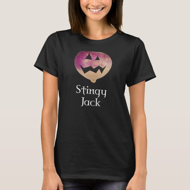 Camiseta Stingy Jack Turnip Jack O'Lantern (Anverso)