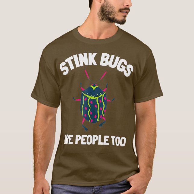 Camiseta Stink Bug Beetle Y Halyomorpha Halys (Anverso)