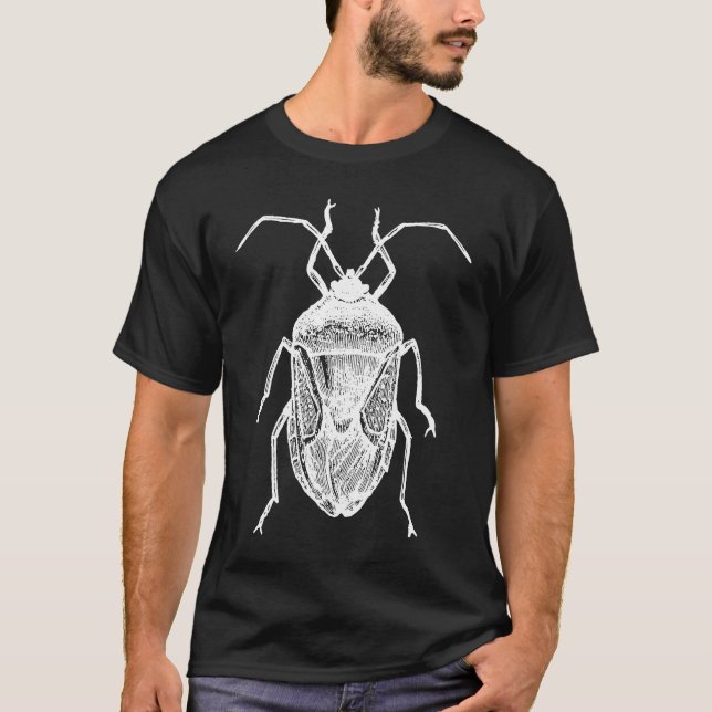 Camiseta Stink Bug Beetle Y Halyomorpha Halys (Anverso)