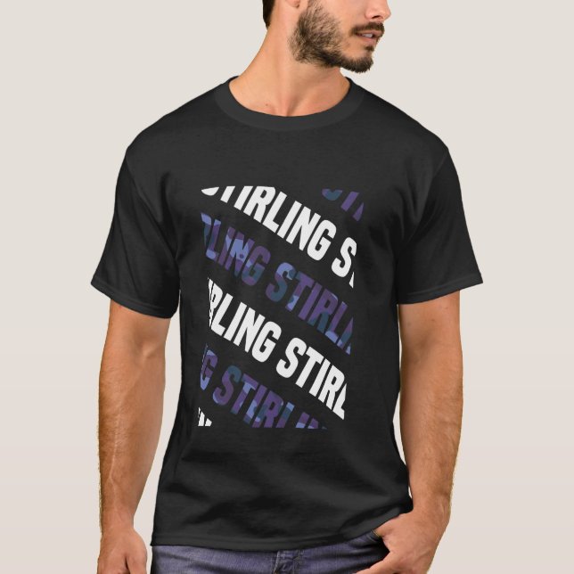 Camiseta Stirling Camo Pattern Purple Camouflage (Anverso)