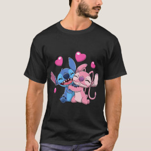Camiseta Stitch &amp; Angel Valentines 1