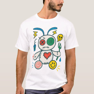Camiseta Stitch Bunny — Corazón Glitched