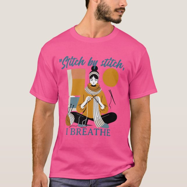 Camiseta Stitch by Stitch I Breathe – Frase emocional para  (Anverso)
