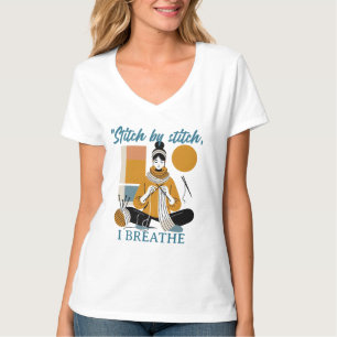 Camiseta Stitch by Stitch I Breathe – Frase emocional para 