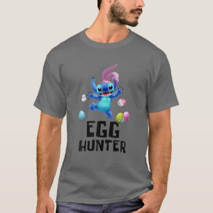 Camiseta Stitch con la cazadora de huevos de conejo de Pasc