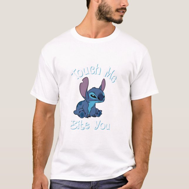Camiseta Stitch Touch Me y yo te morderé a los fans (Anverso)