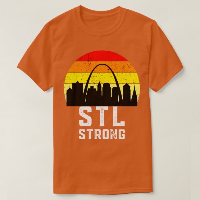 Camiseta STL Strong Saint Louis Missouri (Diseño del anverso)