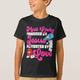 Camiseta Stman cartero Jesús Fe cristiana Dama del correo E