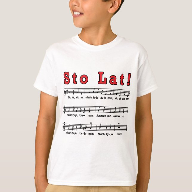 Camiseta ¡Sto Lat! Canción (Anverso)
