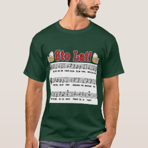 Camiseta ¡Sto Lat! Canción con tazas de cerveza