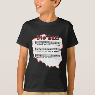 Camiseta ¡Sto Lat! Mapa de canciones polacas
