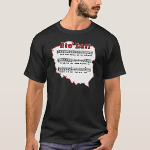 Camiseta ¡Sto Lat! Mapa de canciones polacas