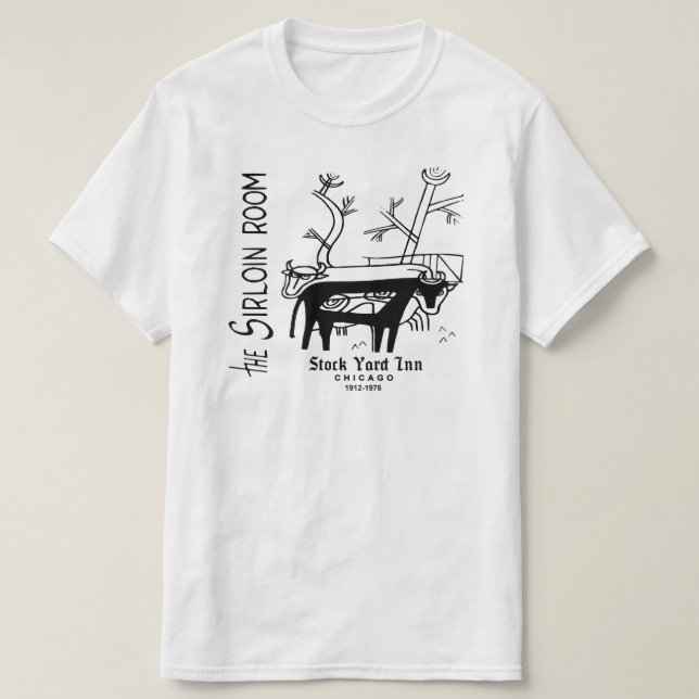 Camiseta Stock Yard Inn, Sirloin Room, Chicago, IL (Diseño del anverso)