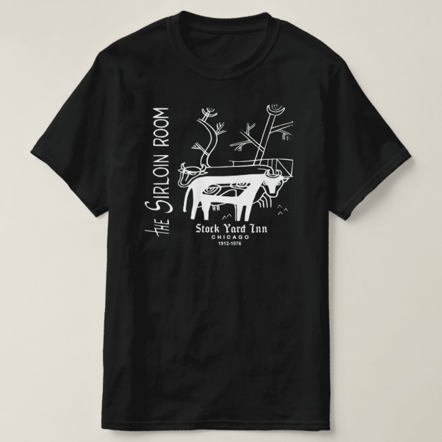 Camiseta Stock Yard Inn, Sirloin Room, Chicago, IL (Diseño del anverso)