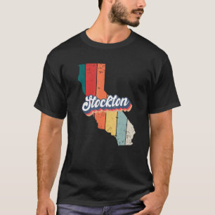 Camiseta Stockton Ciudad Retro Vintage Pueblo Natal Califor