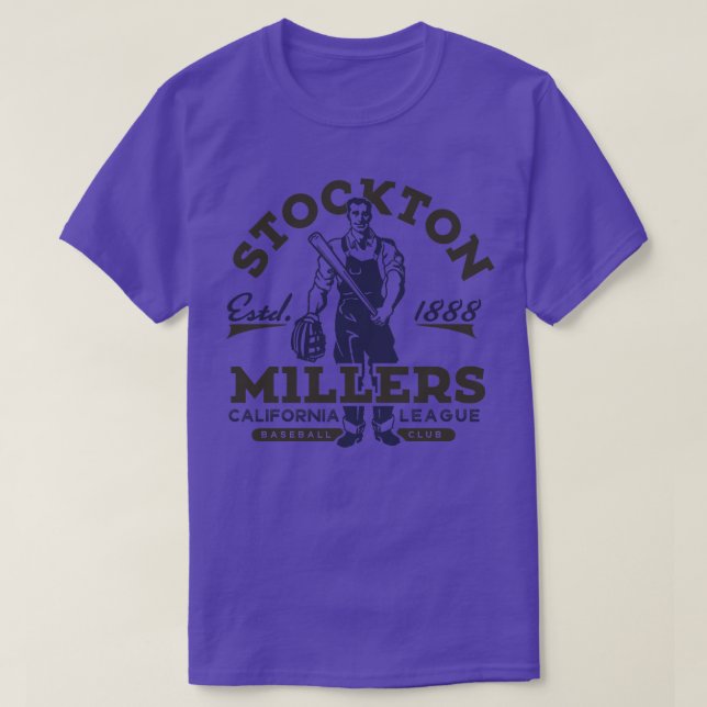 Camiseta Stockton Millers Baseball (Diseño del anverso)