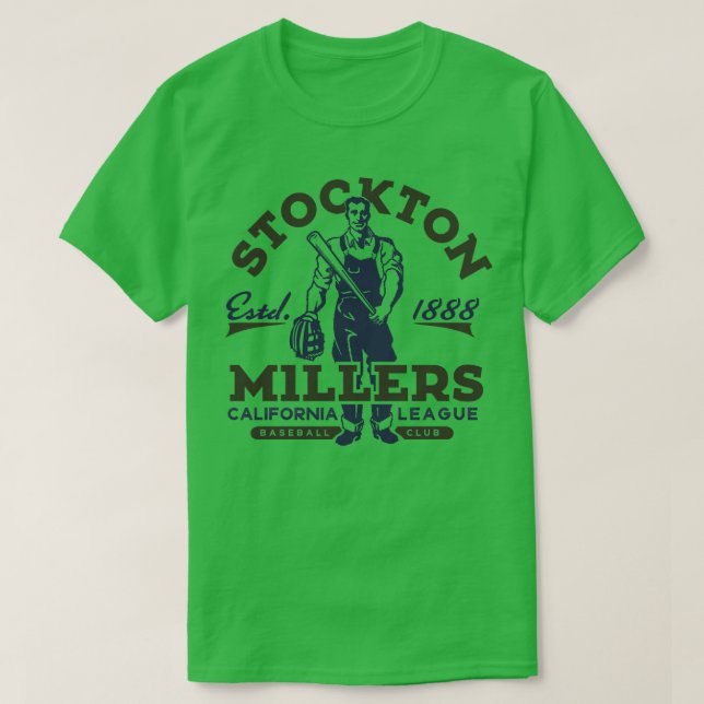 Camiseta Stockton Millers Baseball (Diseño del anverso)