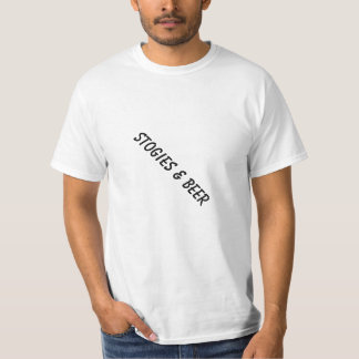 Camiseta stogies y cerveza