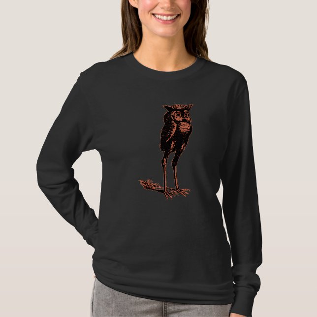 Camiseta Stolas Goetic Owl Demon Prince (Anverso)