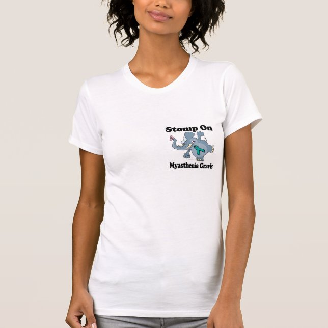 Camiseta Stomp De Elefantes Sobre Miastenia Gravis (Anverso)