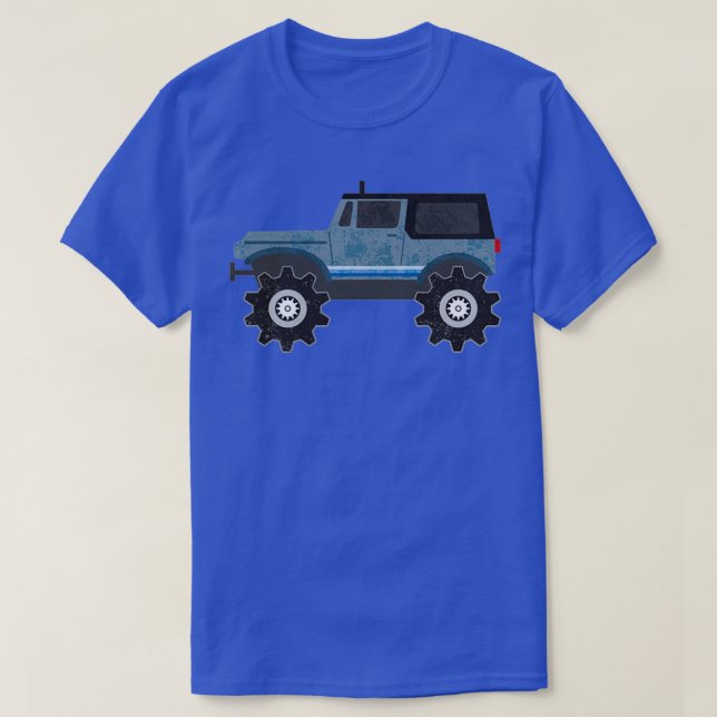 Camiseta STOMPER 4x4 Gris vintage (Diseño del anverso)