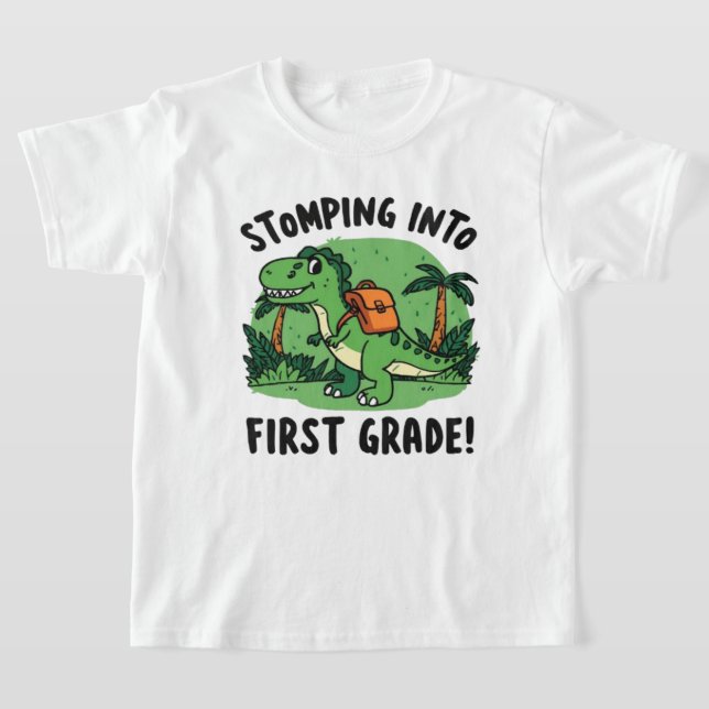 Camiseta Stomping Into First Grade (Distribución)