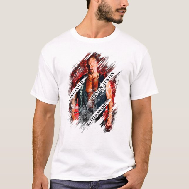 Camiseta Stone Cold Steve Austin Artwork T-ShirtStone cold  (Anverso)