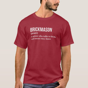Camiseta Stone Mason - Gracioso Tee de definición de trabaj