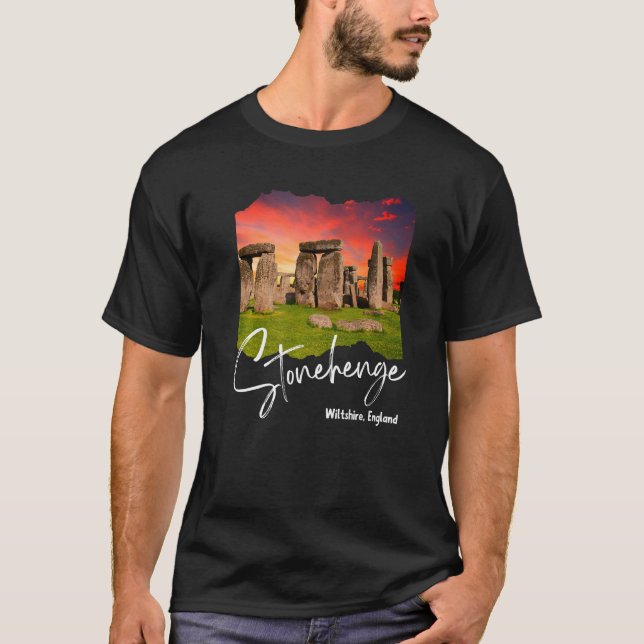 Camiseta Stonehenge England Souvenir (Anverso)