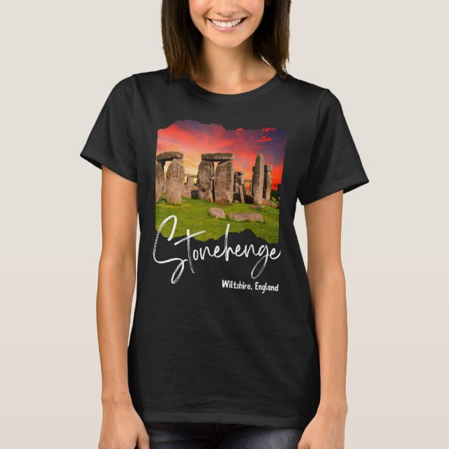 Camiseta Stonehenge England Souvenir 1 (Anverso)
