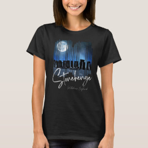 Camiseta Stonehenge England Souvenir Stonehenge De Noche