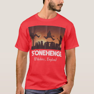 Camiseta Stonehenge England SouvenirStonehenge Por La Noche