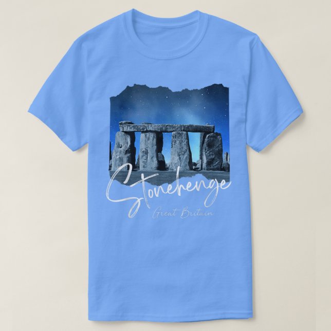 Camiseta Stonehenge England SouvenirStonehenge Por La Noche (Diseño del anverso)
